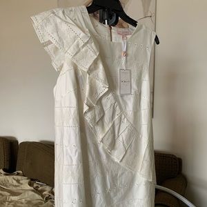 Ted Baker cotton mini dress. Never worn. Tags on.